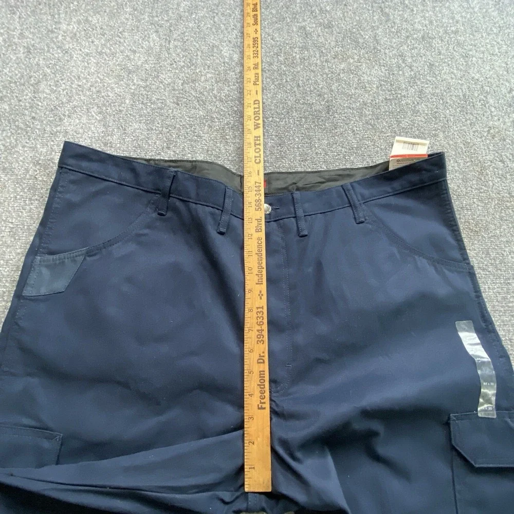 Wrangler Workwear Cargo Pants Mens 44x30 Blue Utility Workwear Industrial Rugged